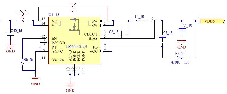 LM46002-Q1: Can I (gently) backfeed the SW output? - Power management ...