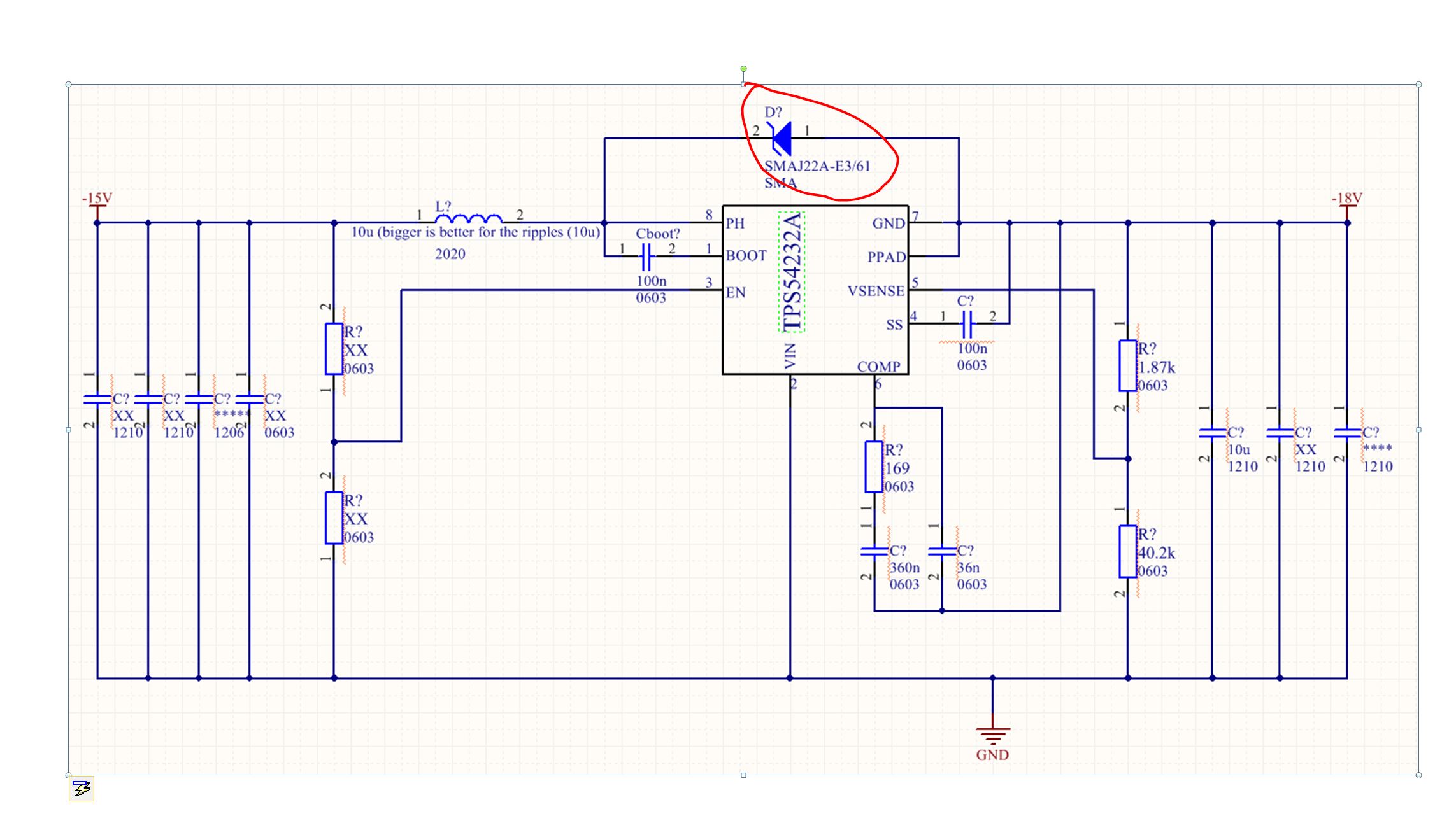 TPS40200: Designing a negative boost converter with buck - Power ...