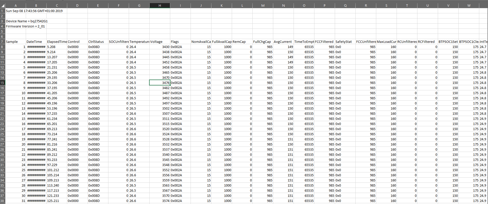 BQ27542-G1: GPC Tool log file error - Power management forum - Power ...