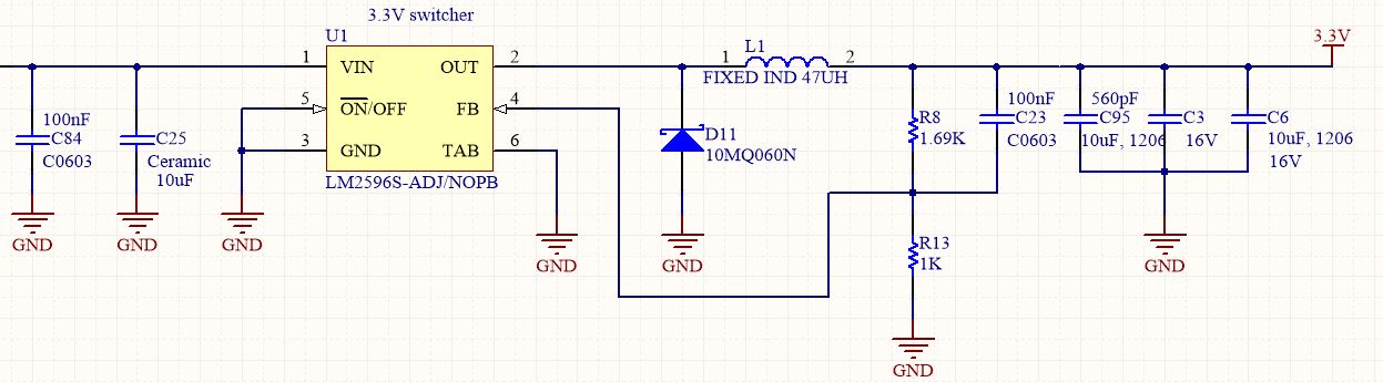 LM2596: Looking for cause of damaged L1 Inductor - Power management ...