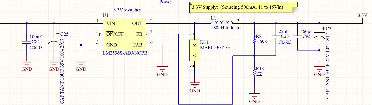 LM2596: Looking for cause of damaged L1 Inductor - Power management ...