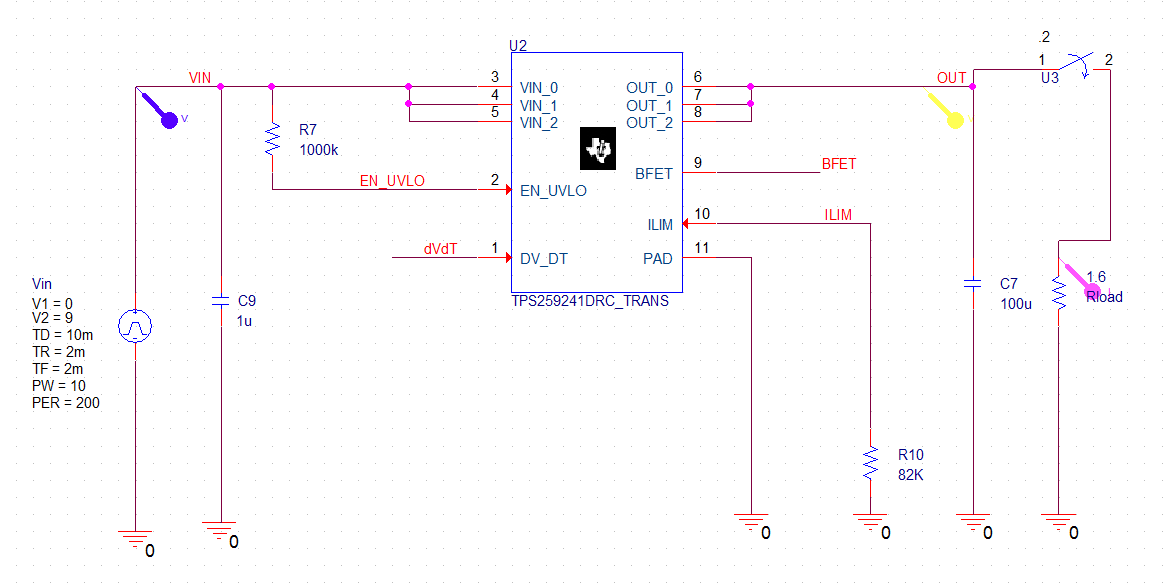 TPS25924: Vout always low, despite following application schematic ...