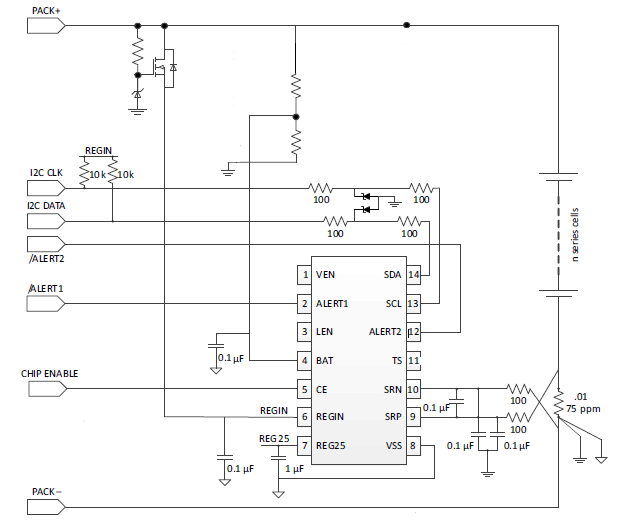 BQ34110: BQ34110 Simplified Schematic for 12v , 17 Ah Lead Acid Battery ...