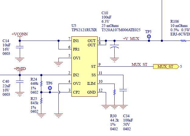 TPS2121: Output voltage dropout during switchover - Power management ...