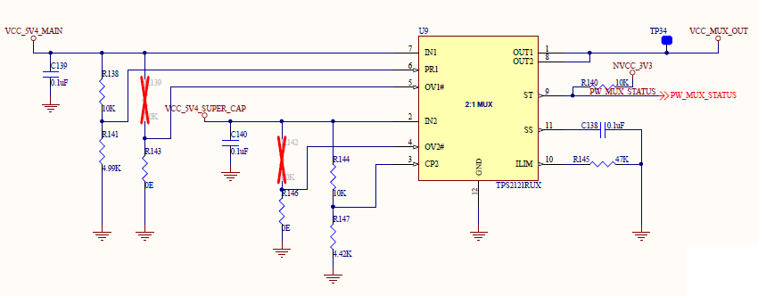 TPS2121: Mux Output Voltage drop during Switchover from Main power to ...