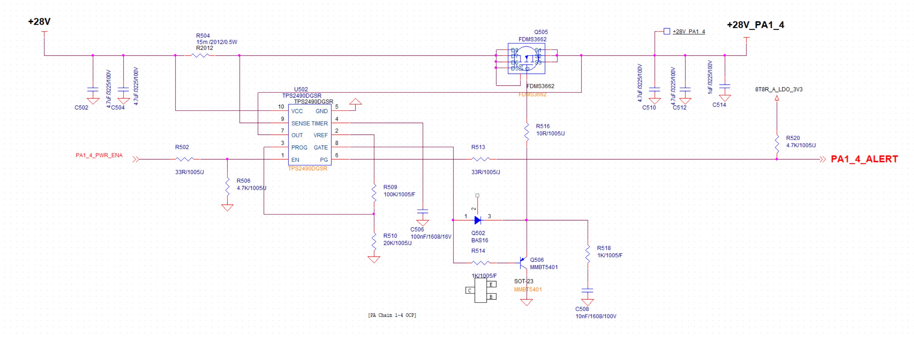 TPS2490: Oscillation the GATE Signal of MOSFET - Power management forum ...