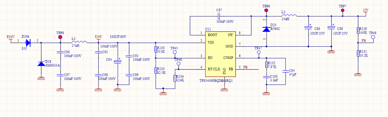 TPS54360: TPS54360 EMI exceeded the standard in 800Khz. - Power ...