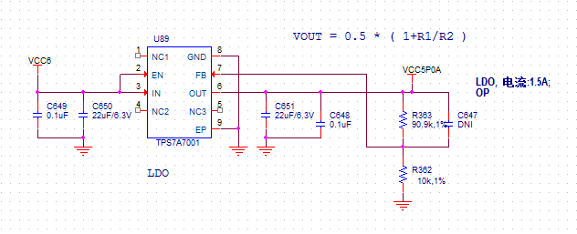 TPS7A7001 output is around 200 millivolt - Power management forum ...