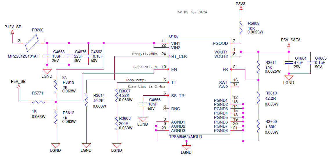 TPSM84624: schematics review - Power management forum - Power ...