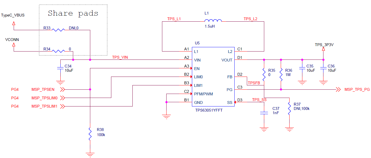 TPS63051: The V3P3 and PG of the Device will drop unexpectedly. - Power ...