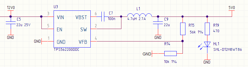 TPS562200: Output voltage ripple is 10 times greater than the one ...