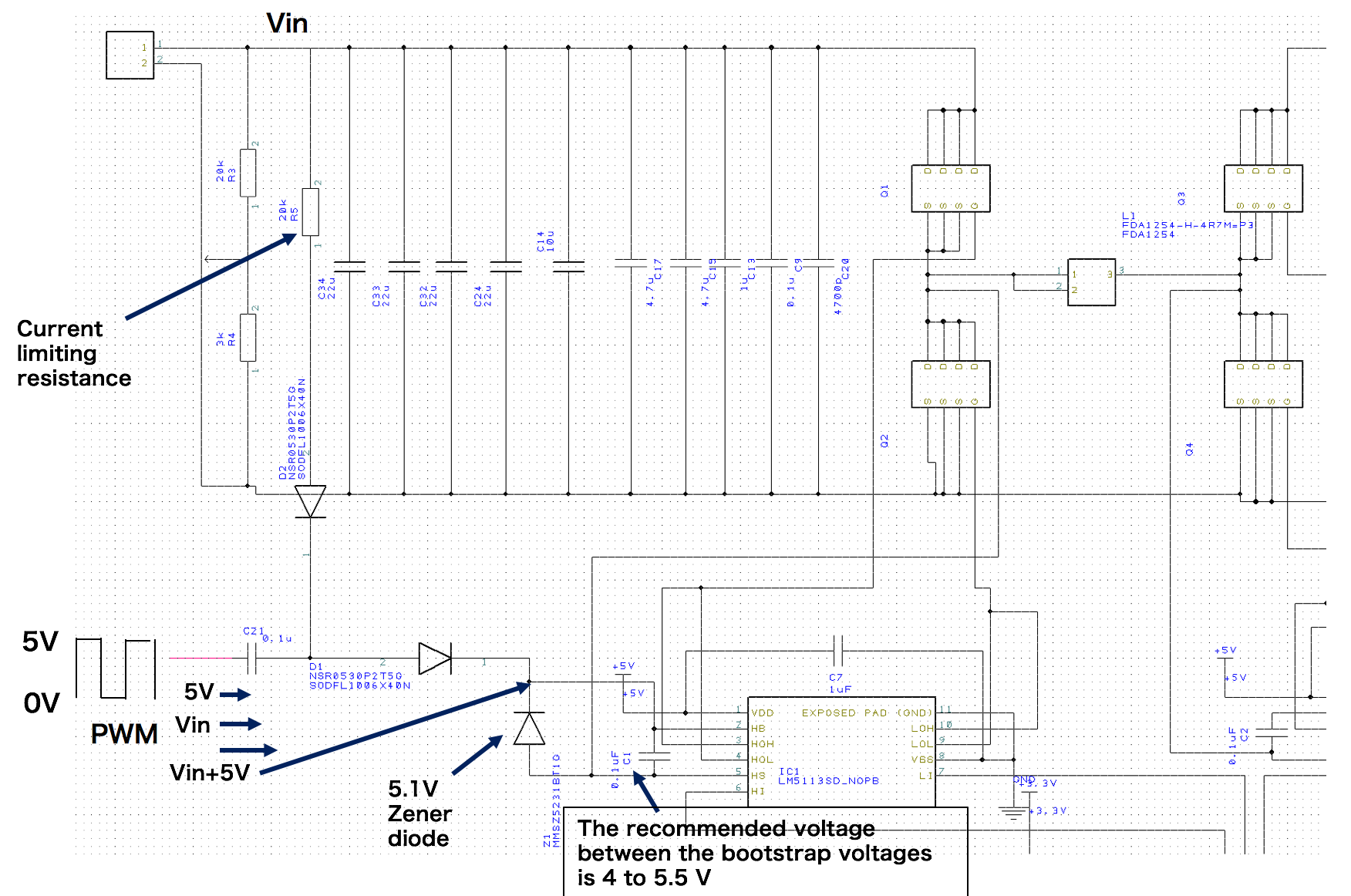 UCC27201: How to drive high side mosfet of H bridge Buck-Boost 