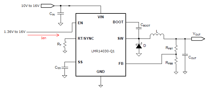 LMR14030-Q1: the EN pin Current - Power management forum - Power ...