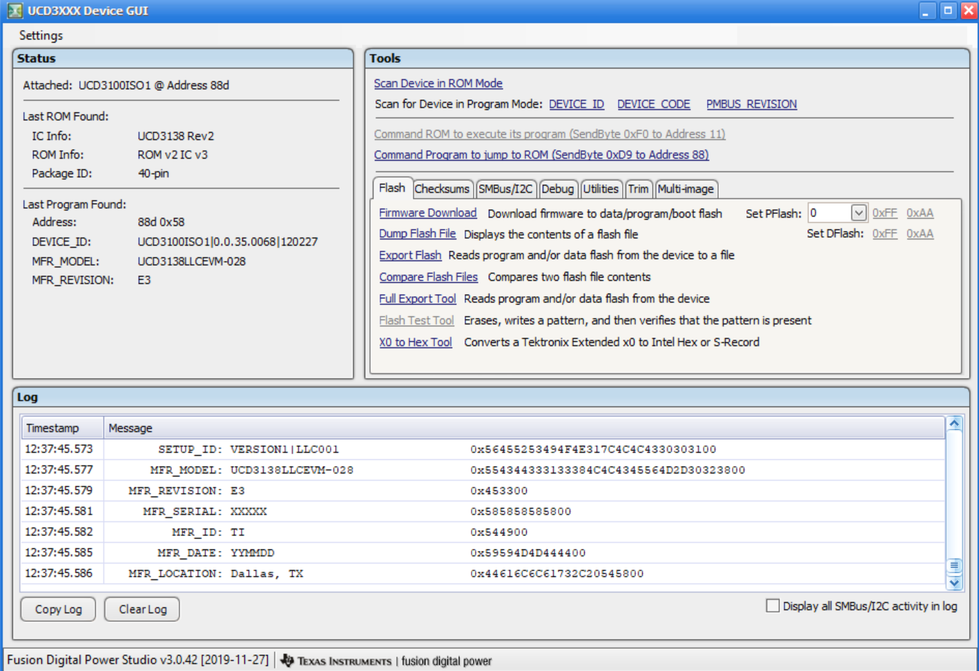 CCS/UCD3138: How to debug UCD3138 in CCS - Power management forum ...