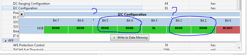 Bq28z610 I2c Configuration Register Setting Discrepancy Power