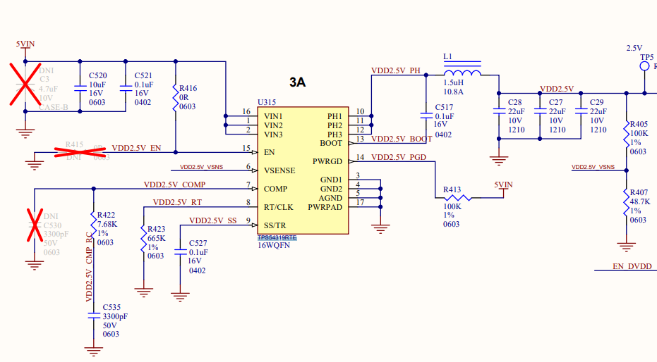 TPS53319 startup glitch at 45C ambient - Power management forum