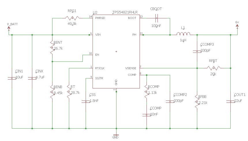 TPS54821 input voltage vs output current graph? - Power management ...