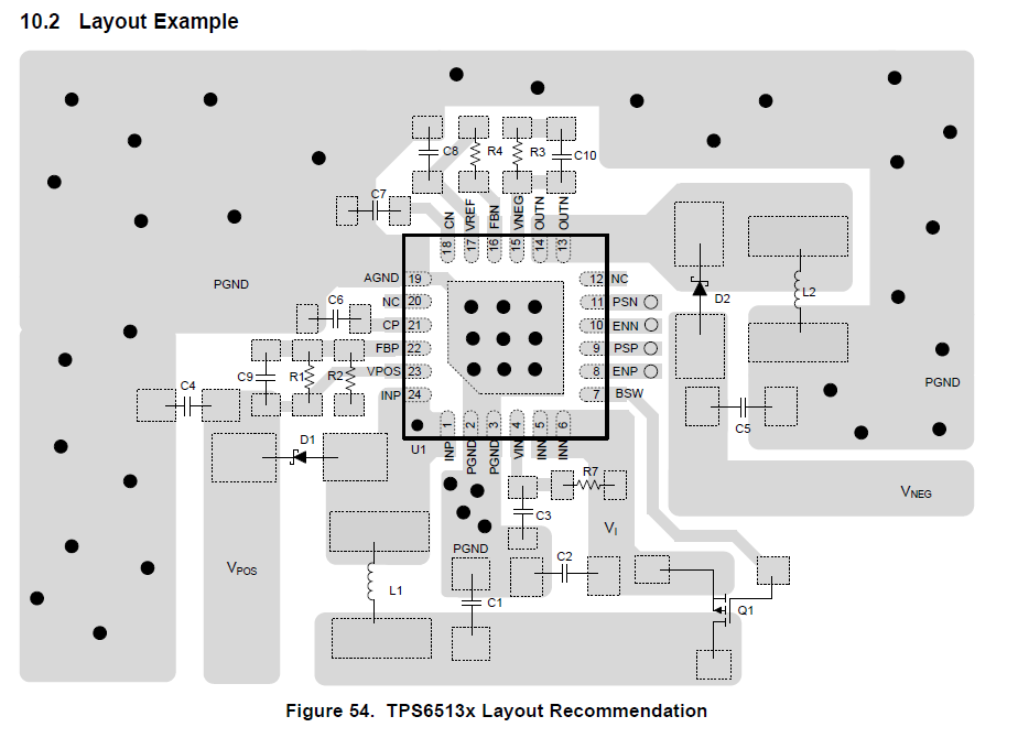 TPS65130: Datasheet Layout Guidelines - Power management forum - Power