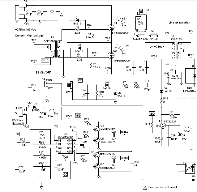 Ucc25600: When The Switching Frequency Is About 280khz Or 300khz, It's 