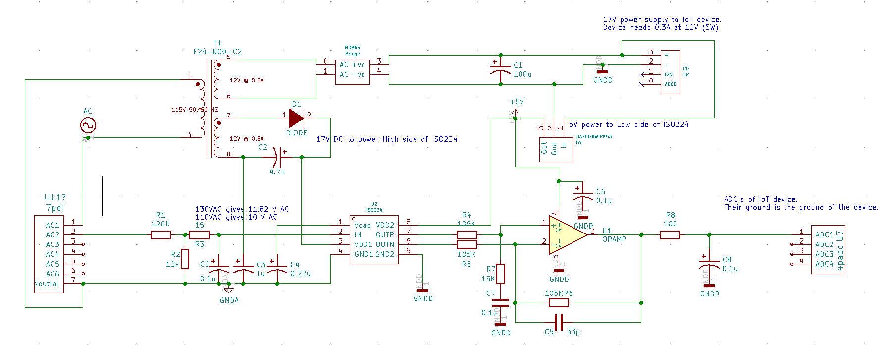 Mains Voltage Sensor Circuit, 45 OFF