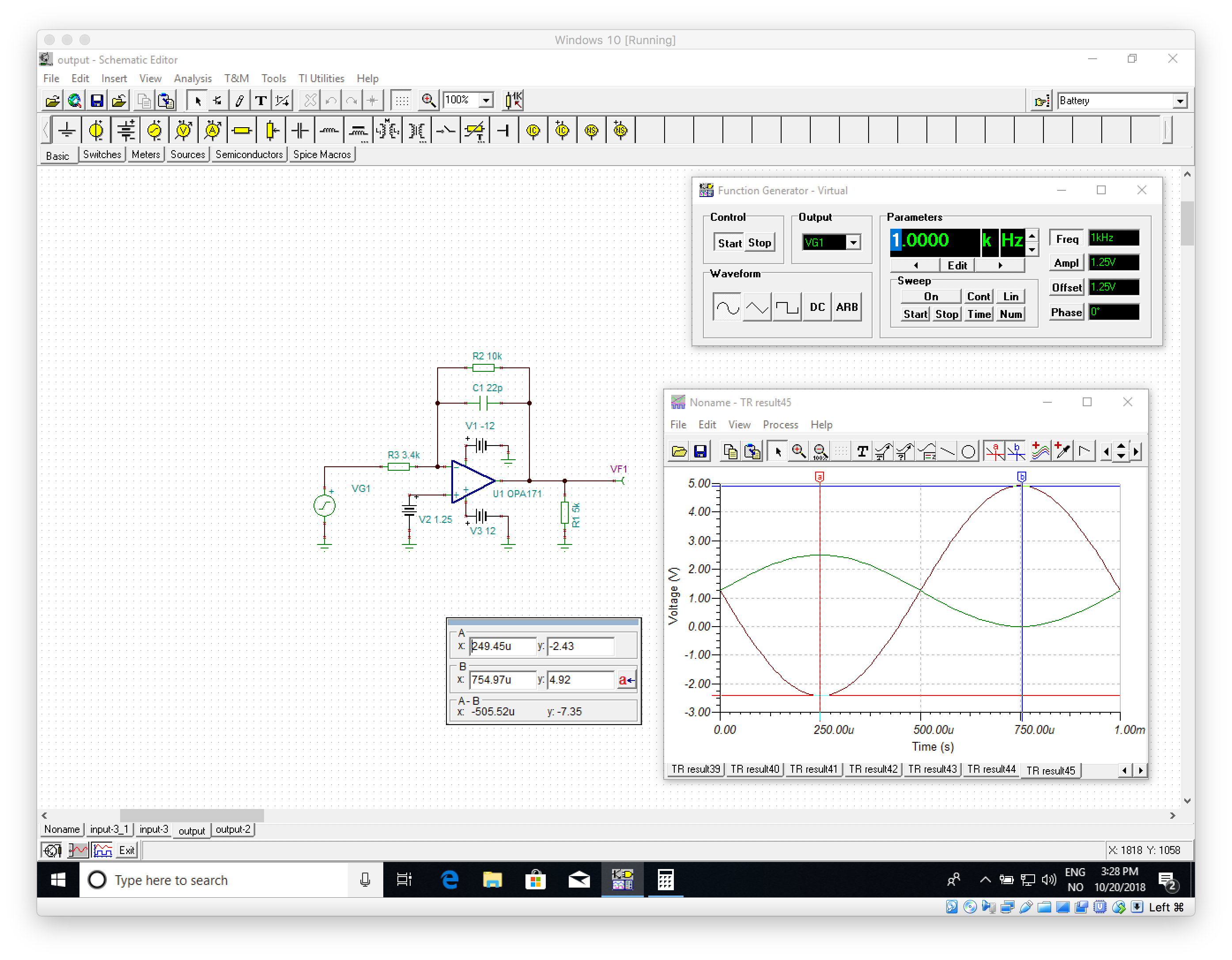 TINA/Spice/OPA171: TINA-TI Simulation Differs From WEBENCH Simulation ...