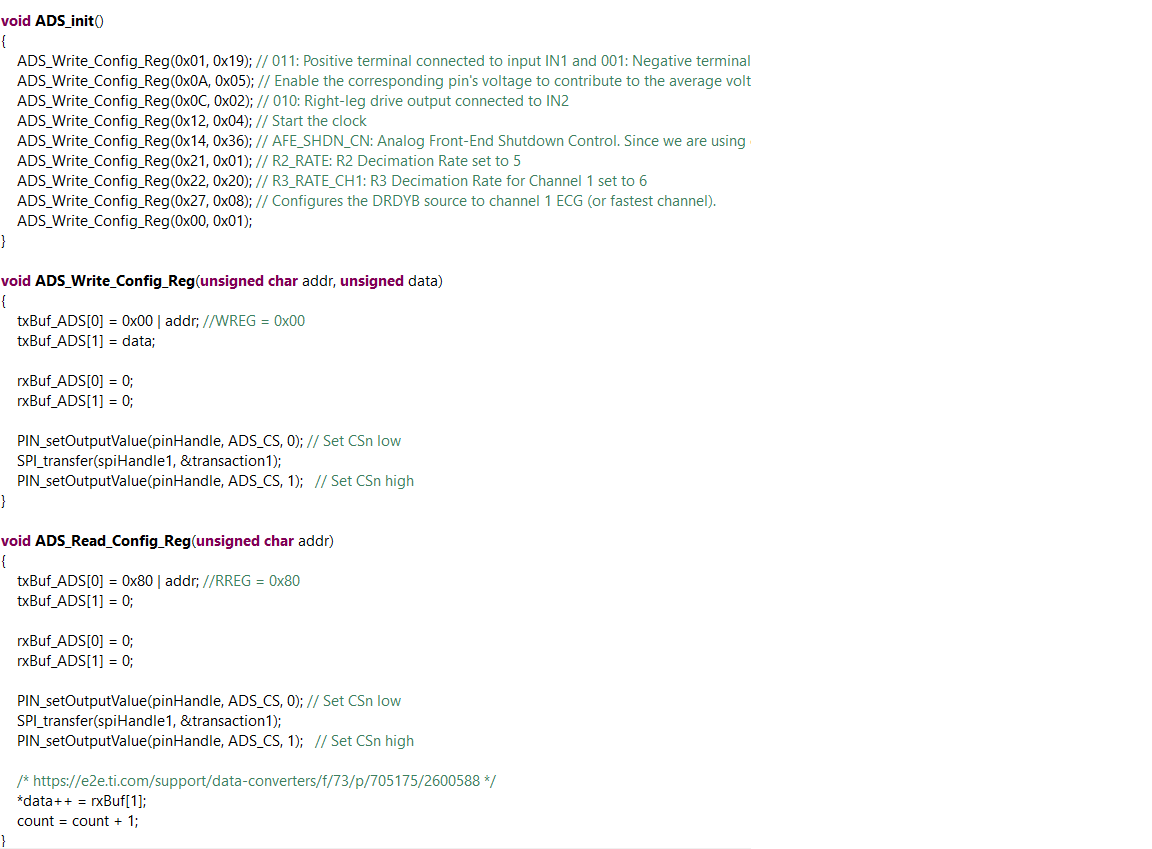 CC2640R2F: CC2640R2F interfacing with ADS1293 - Bluetooth forum ...