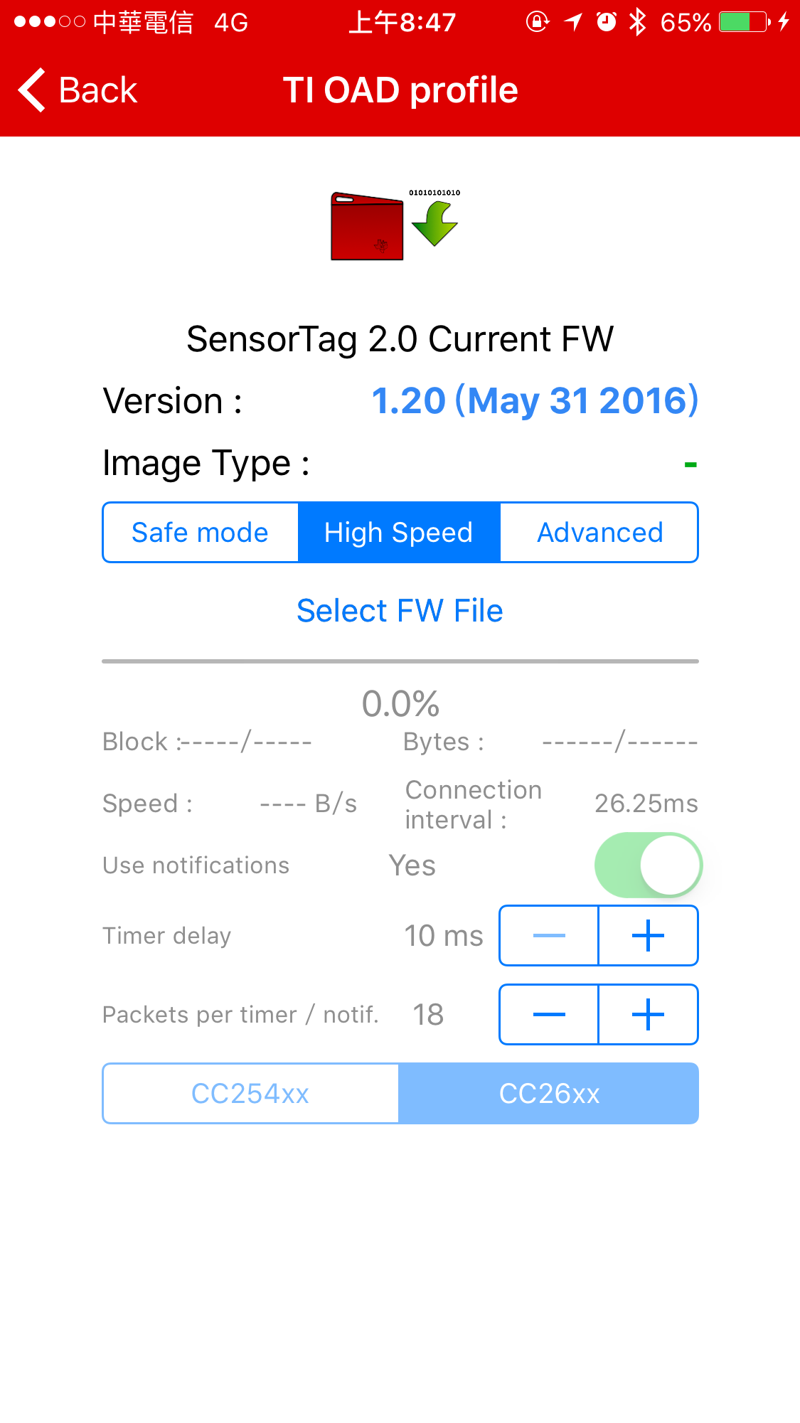 BLE Sensortag's accelerometer does not work. - Bluetooth forum ...