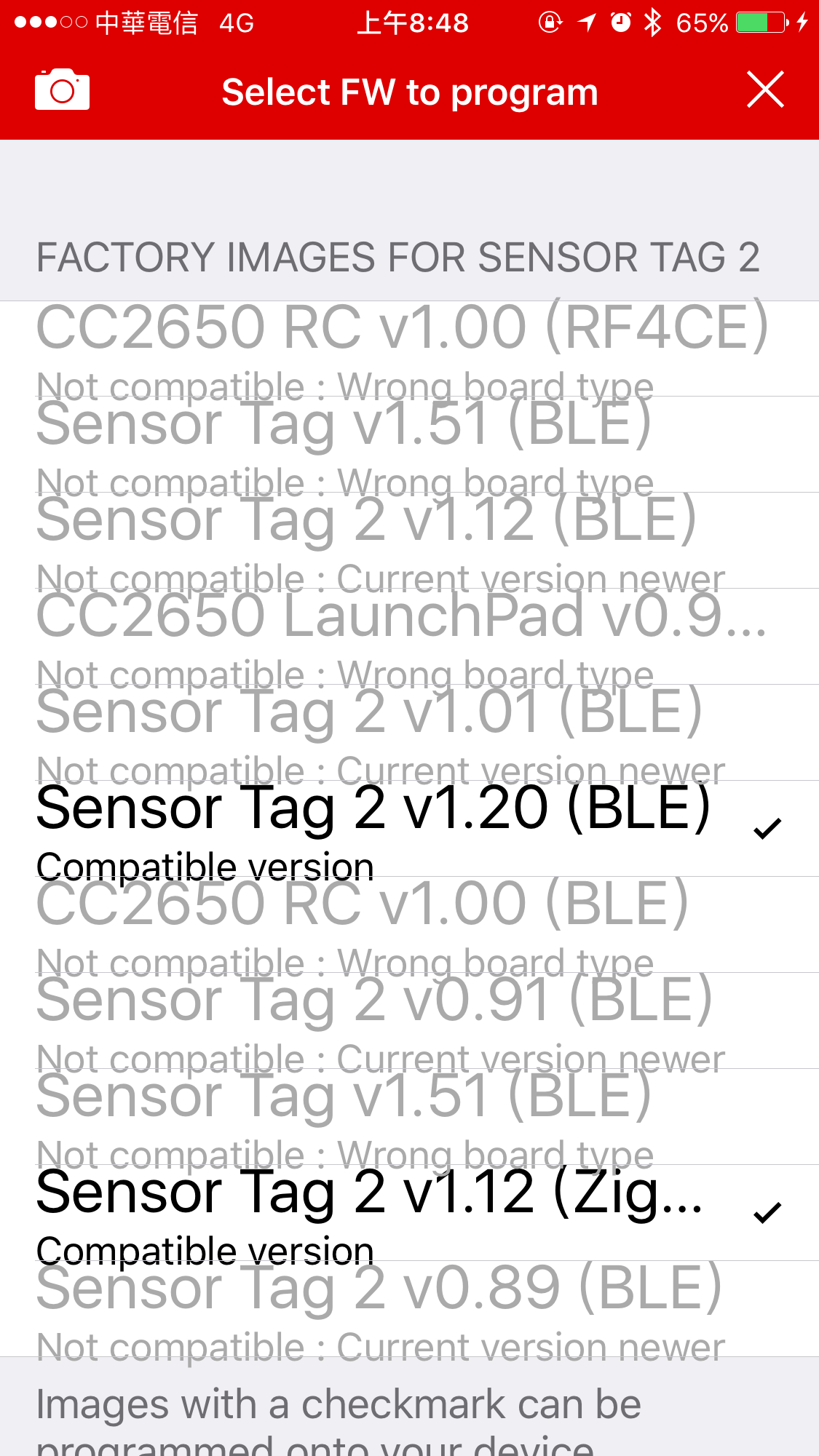 BLE Sensortag's accelerometer does not work. Bluetooth forum