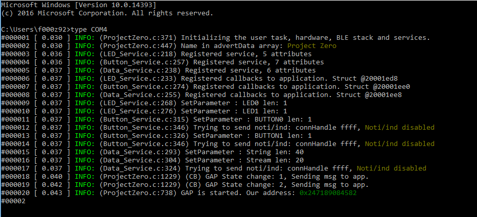 LAUNCHXL-CC2650: Faulty COM4 connection/ Incorrect Project Zero Message ...