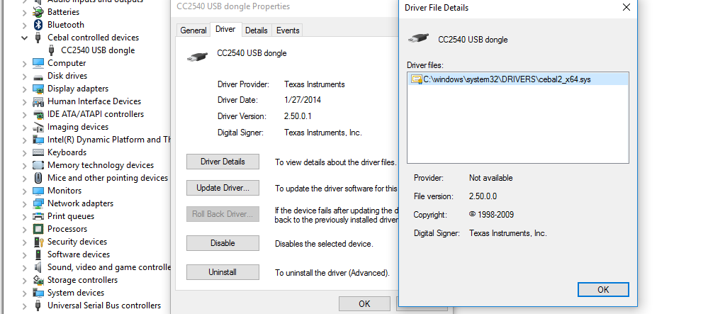 Cc2540 Usb Cdc Driver