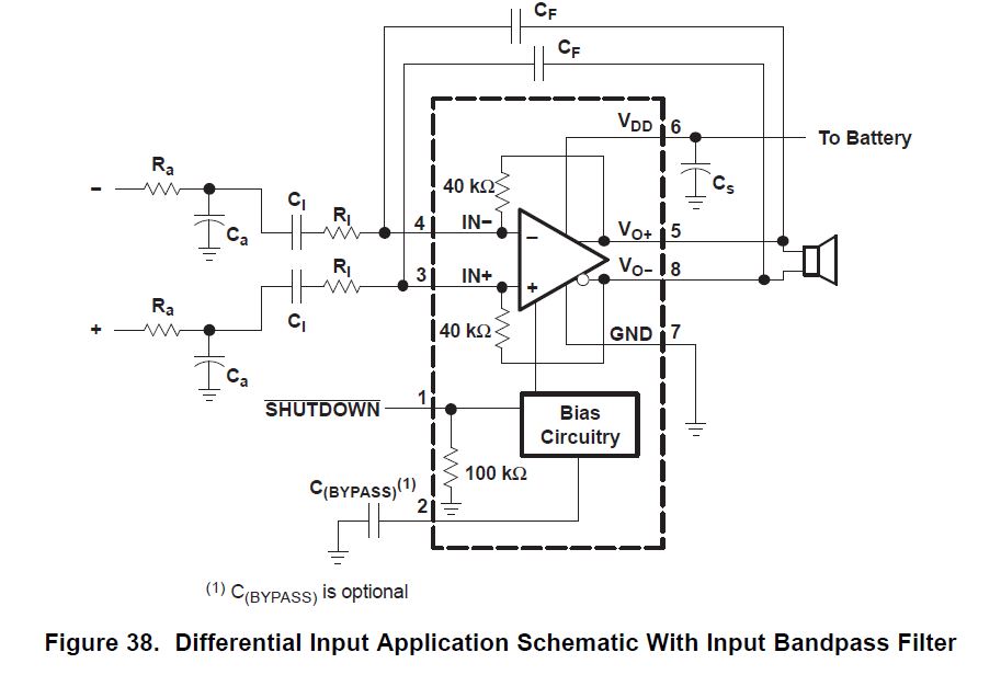 TPA6211A1: TPA6211A differencial input application - Audio forum ...