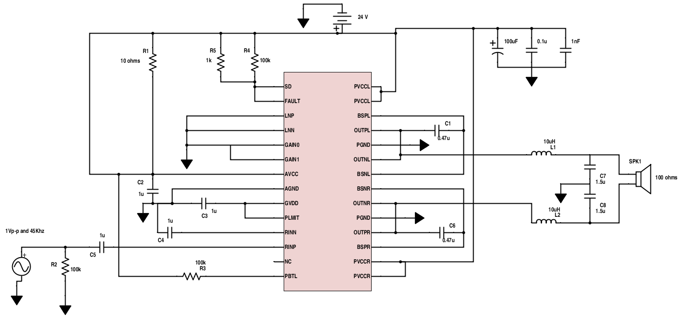 [Resolved] TPA3113D2 SCHEMATIC review , it's not working with me ...
