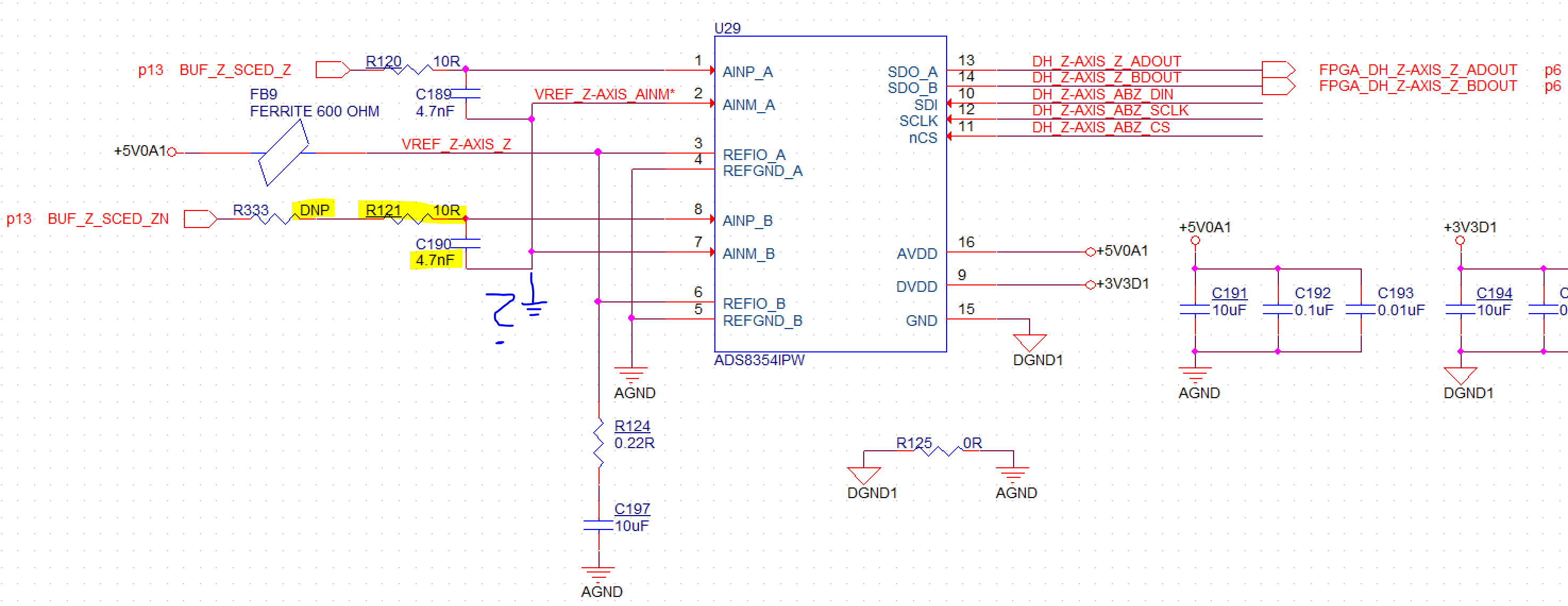 ADS8354: Termination of negative input when using single-ended input ...