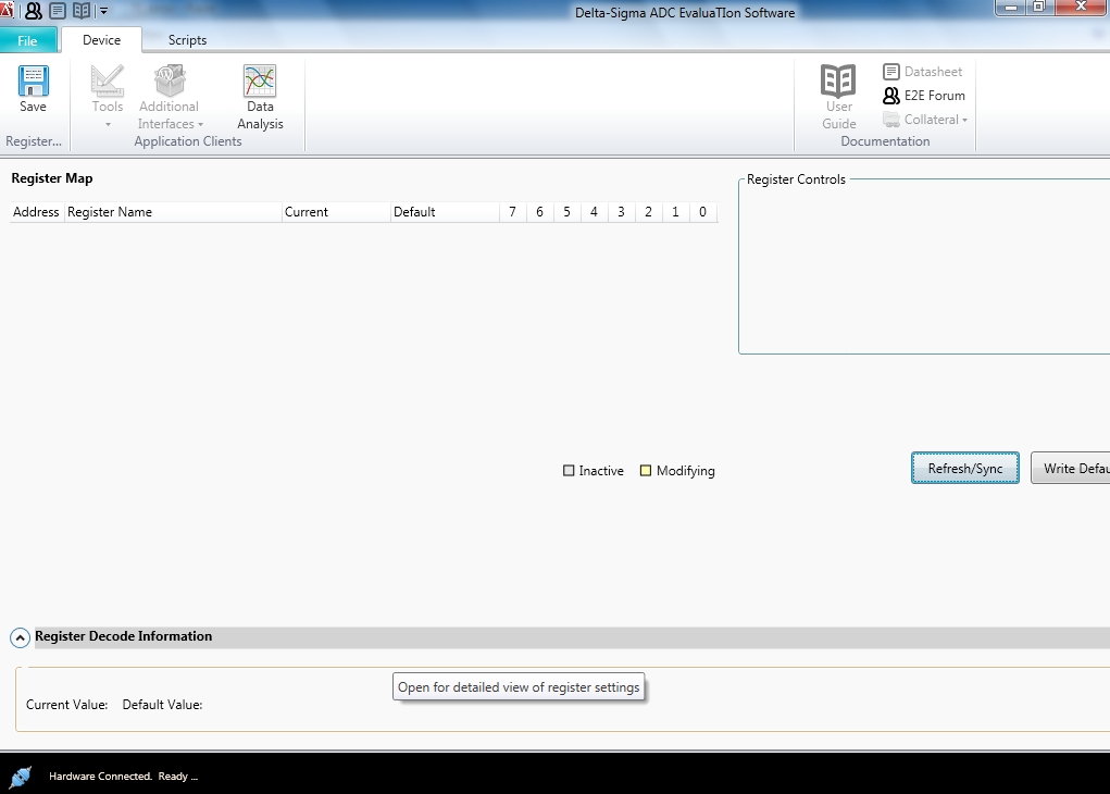 ADS131A04EVM: Unable to identify device ADS131A04 - Data converters ...