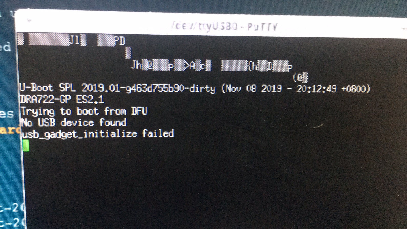 attempting boot from usb device