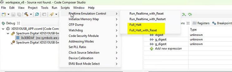 Reprogramming Key In Bootloader CCSTUDIO: CCS 8 + XDS510USB: Correct procedure to reprogram application ...