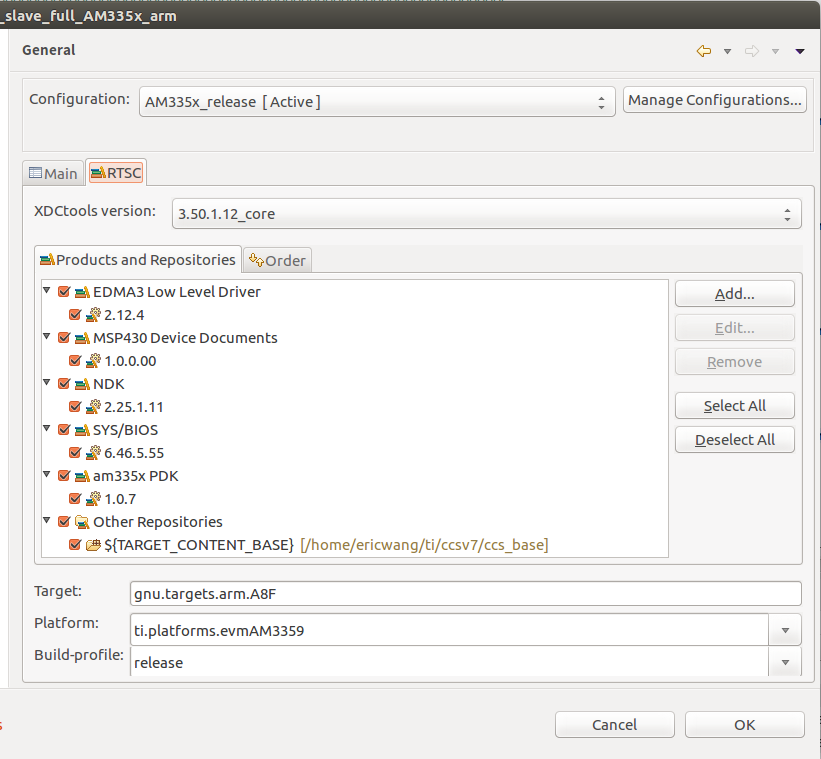 Rtosam3357 Ethercat Slave Full Feature Build Fails Processors Forum Processors Ti E2e 9378