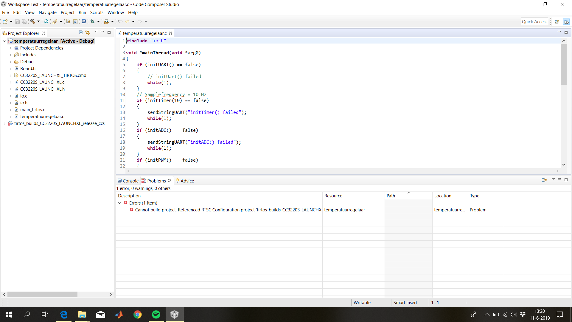 CCS/CC3220S-LAUNCHXL: Build Errors - Code Composer Studio forum - Code ...