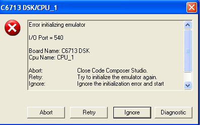 CCS/TMDSDSK6713: DSK c6713 issue with CCs v3.3 - Code