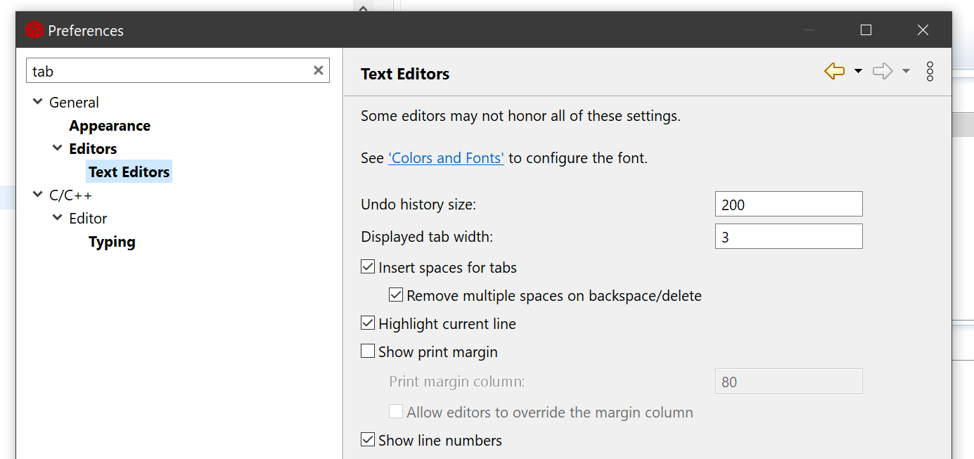 CCS Block selection editing & TAB's not operating correctly. Code