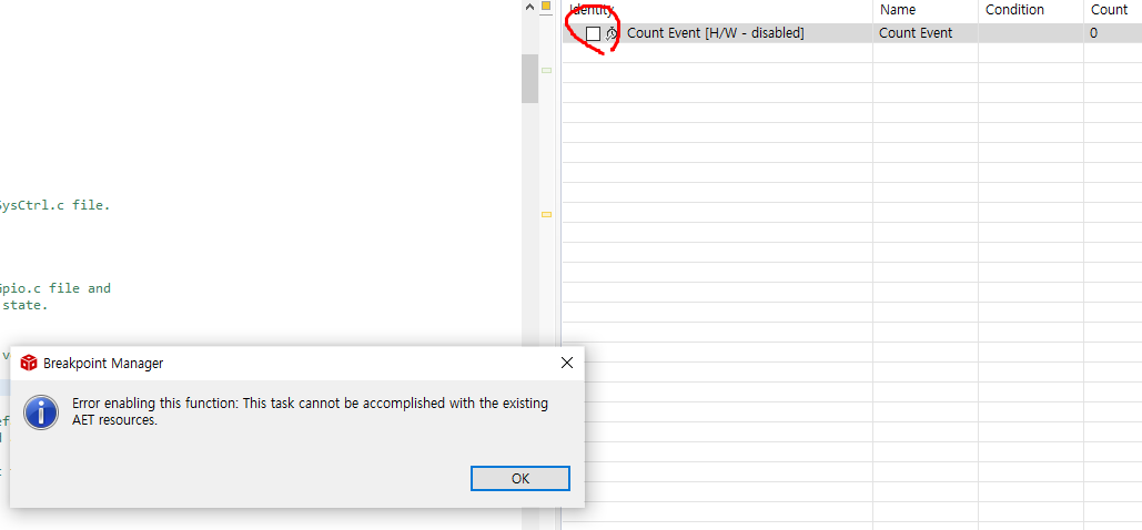 Ccs Tms320f28335 How Can I Solve This Problem Error Enabling This Function This Task Cannot Be Accomplished With The Existing Aet Resources Code Composer Studio Forum Code Composer Studio