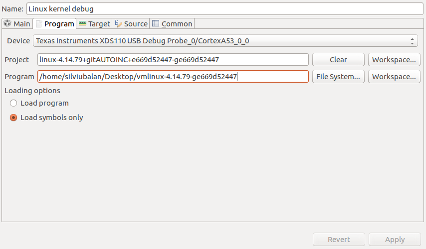 CCS/TMDX654IDKEVM: No symbols are defined - Code Composer Studio forum ...