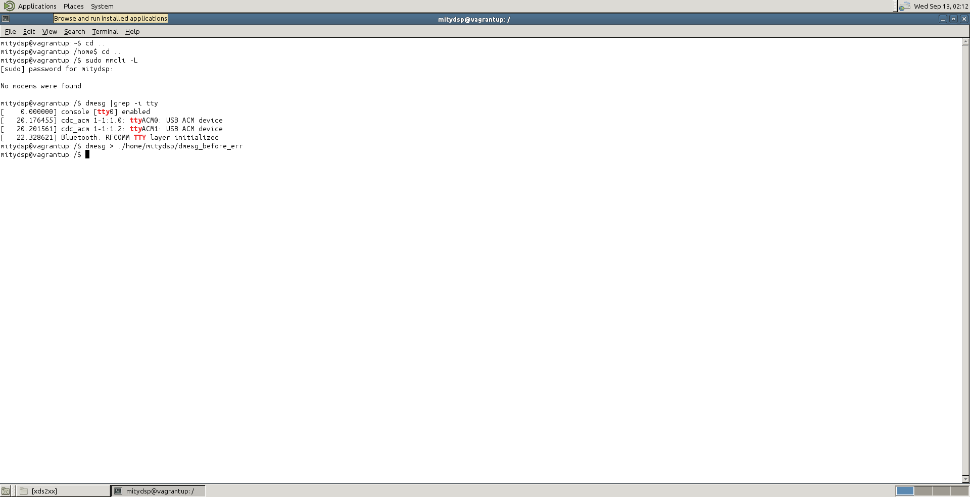 Mmcli Linux CCS/OMAP-L138: CCS running on Linux (UBUNTU 14.04) Virtual Machine has ...