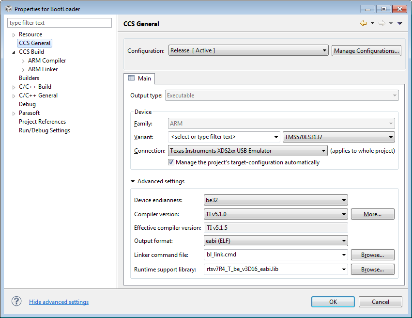 TMS570LS3137: I am using CCS 5.5 version and RTS library version ...