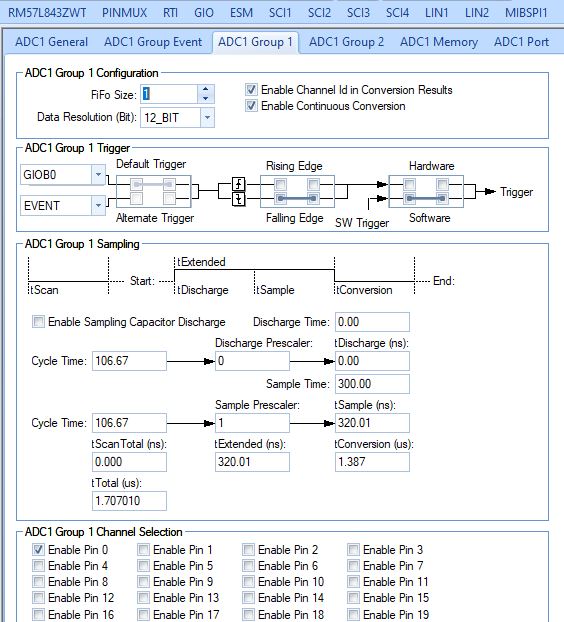 LAUNCHXL2-RM57L: ADC output coming in groups of 16 points - Arm-based ...