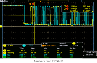 Aardvark I2C write ID read command
