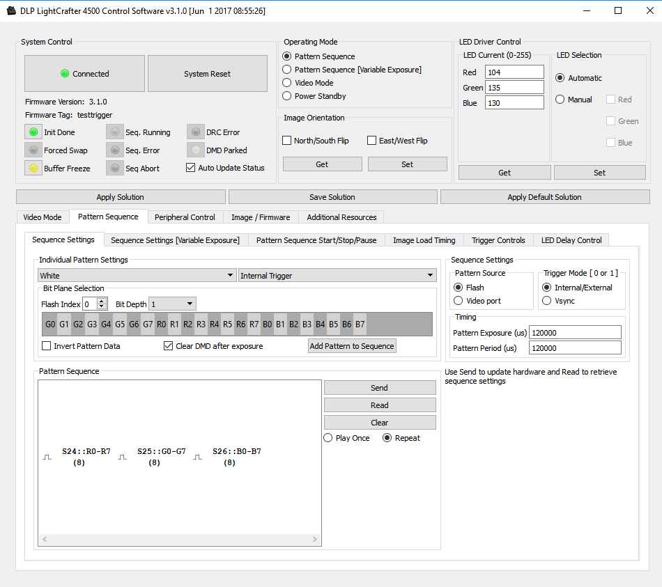 DLPLCR4500EVM: DLP Trigger out functionality - DLP products forum - DLP ...