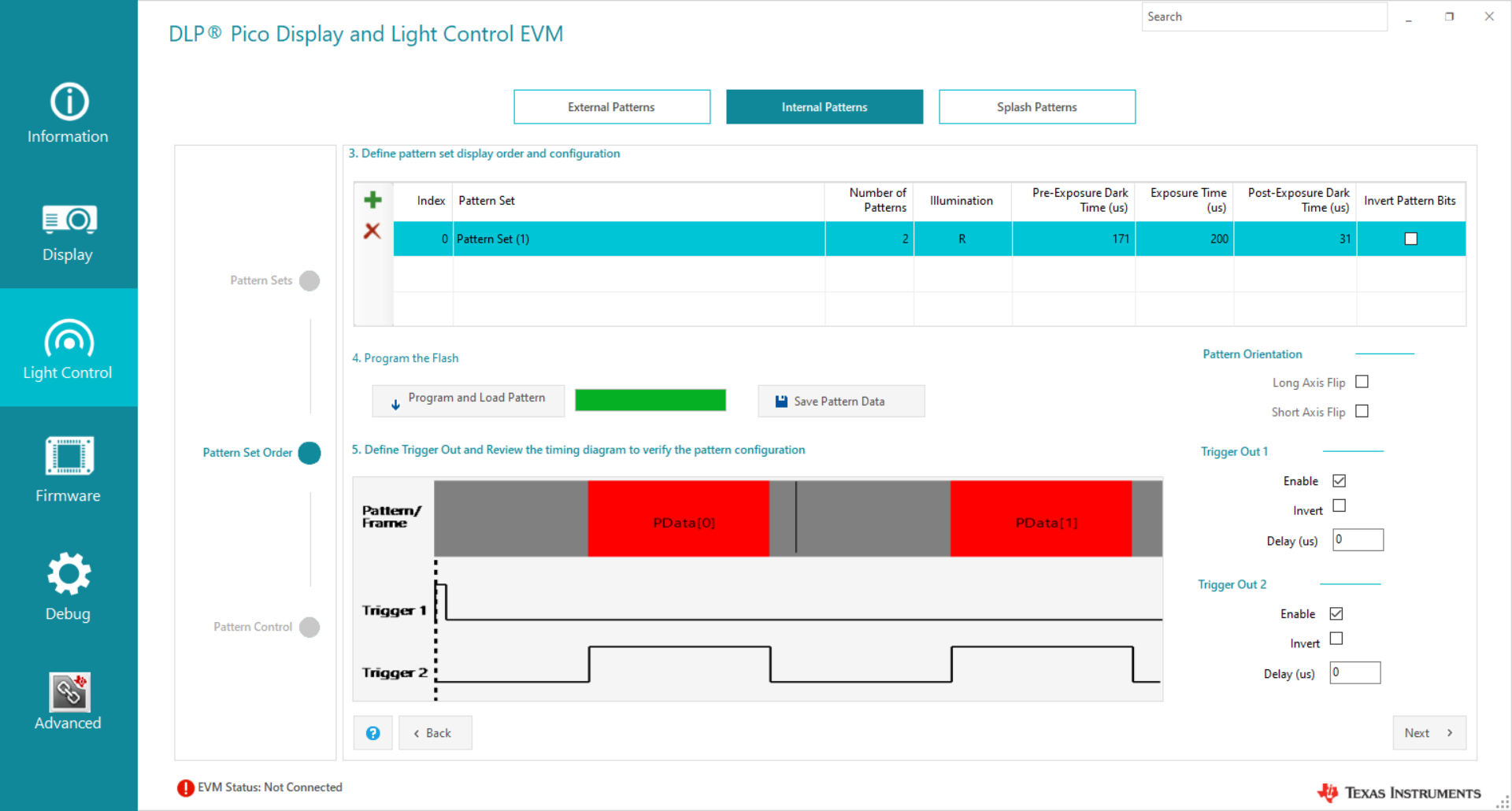 dlp2010evm-lc-gui-setting-for-maximum-1-bit-data-rate-dlp-products