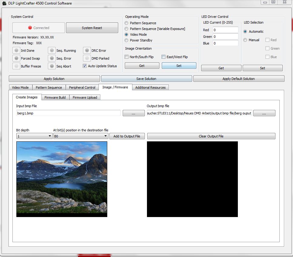 DLP4500NIR: Can I use the DLP4500 to show pictures on the DMD screen ...