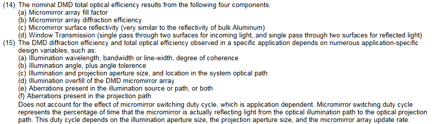 DLP4500NIR: DMD total efficiency : LED vs Laser - DLP products forum ...